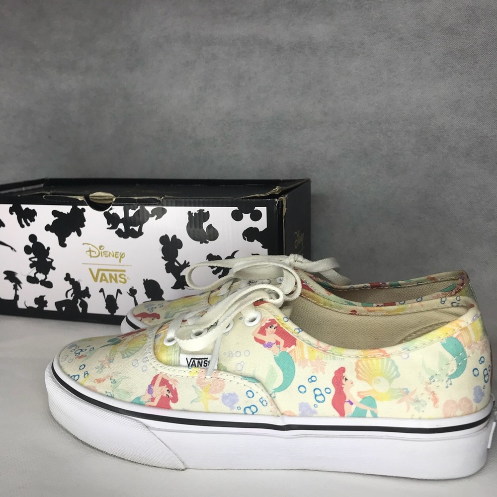 Rare Vans Disney The Little Mermaid Canvas Shoes